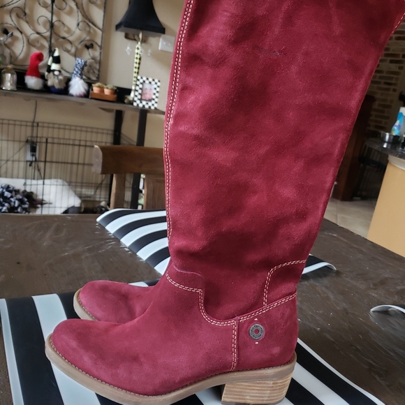 calvin klein suede boots